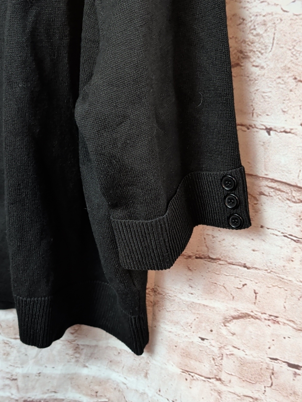 89th + Madison Black Open-Front Women's Cardigan Sweater Large New Nwt - Picture 2 of 7